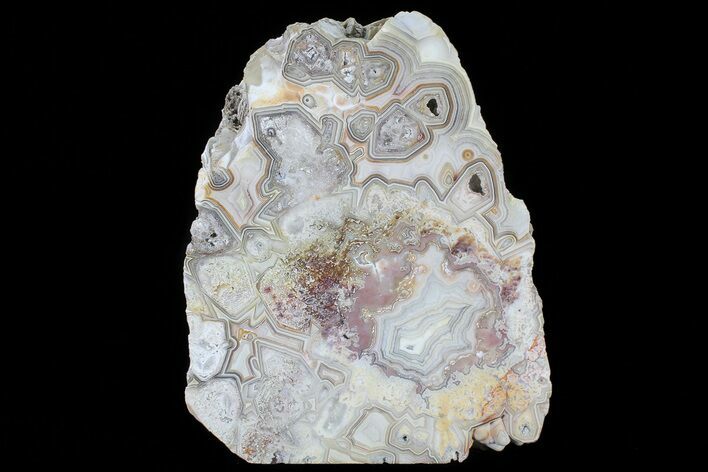 Polished Crazy Lace Agate Stand Up - Mexico #79739